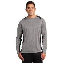 Sport-Tek ®  Long Sleeve Heather Colorblock Contender Tee. ST361LS